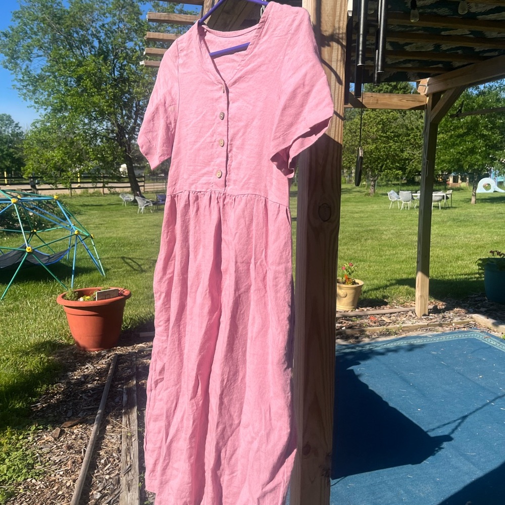 Rose Linen by MN mama dress XS